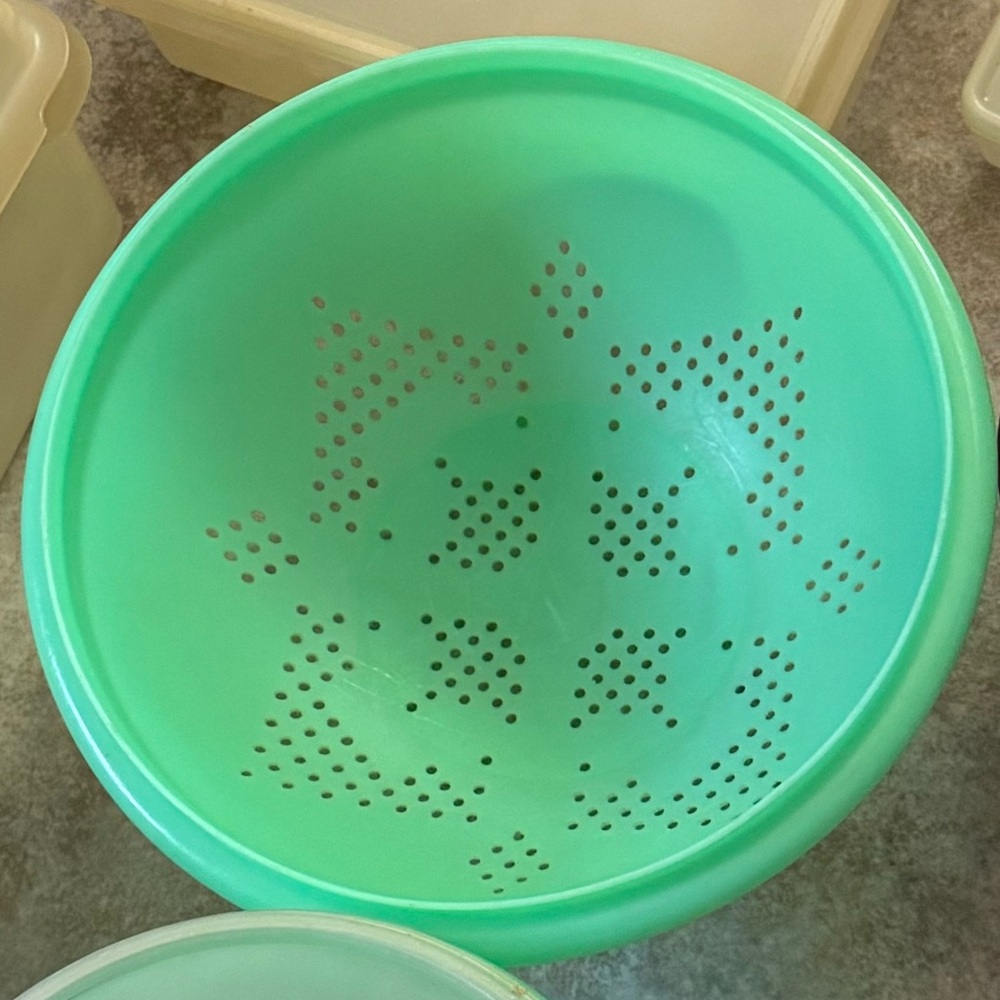 vintage rare tupperware strainer